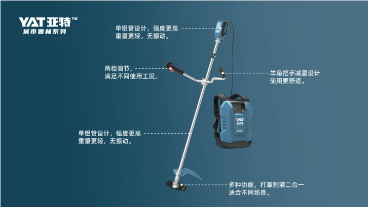 【新品推荐】绿意美景任挥洒，轻盈高效皆如意——亚特40V DC割灌机全新上市